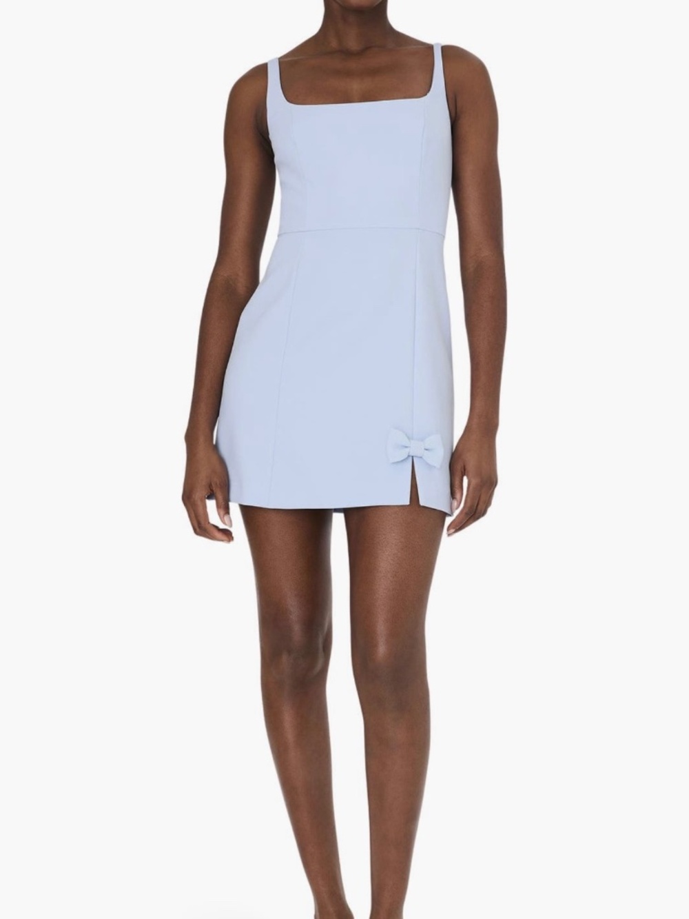 NWT Whisper Bow Slit Mini Dress